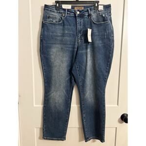 Judy Blue Jeans Plus Sz 18 W Curvy Fit Medium Wash Tummy Control High Waist NWT
